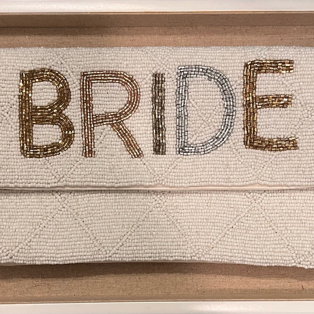 Beaded Bride clutch with long chain strap. Purchased on poshmark and loved it!!
